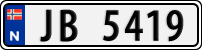 License plate of Norway, Trailers, motorcycles, special vehicles