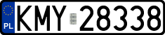 License plates of Poland, Regular car plates