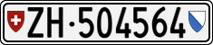 License plate of Switzerland, Cars