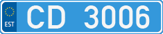 License plate of Estonia, Diplomatic