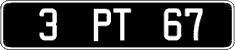 French license plate, FNI