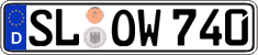 German license plate, Regular plates