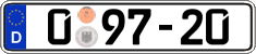 German license plate, Diplomatic