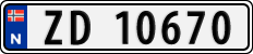 License plate of Norway, Cars