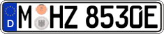 German license plate, Electric vehicles