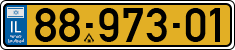License plate of Israel, Regular plates