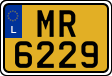 License plate of Luxembourg, 2003 year system