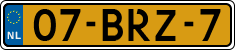 License plate of the Netherlands, Heavy Commercial Vehicles (1994 system)