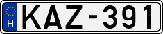license plates of Hungary, Cars (1990)
