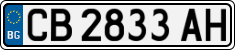 License plate of Bulgaria, Cars