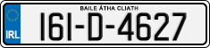 License plate of Ireland, Regular plates