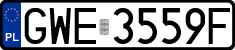 License plates of Poland, Regular car plates