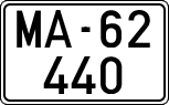 License plates of Spain, 1900 year series