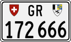 License plate of Switzerland, Cars