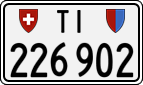 License plate of Switzerland, Cars