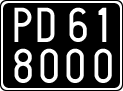 License plate of Italy, Cars (1927 year series)