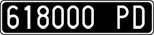 License plate of Italy, Cars (1927 year series)