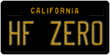 California, Vanity Plates