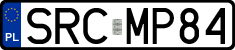 License plates of Poland, Regular car plates