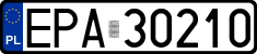 License plates of Poland, Regular car plates