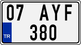 License plate of Turkey, Regular plates