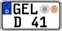 German license plate, Regular plates