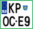 License plate of Slovenia, Motorcycles