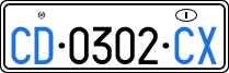 License plate of Italy, Diplomatic