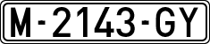 License plates of Spain, 1971 year series