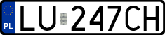 License plates of Poland, Regular car plates