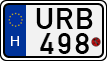 license plates of Hungary, Motorcycles (1990)