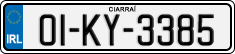 License plate of Ireland, Regular plates