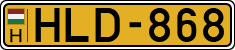license plates of Hungary, Commercial vehicles (1990)