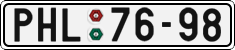 License plate of the Czech Republic, Cars (1960)