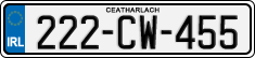 License plate of Ireland, Regular plates