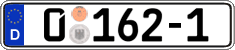 German license plate, Diplomatic