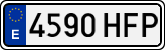 License plates of Spain, Ordinary (2000)