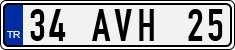License plate of Turkey, Regular plates