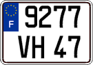 French license plate, FNI