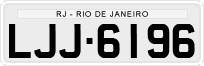 License plate of Brazil, Private owners (1990)
