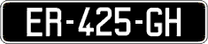 French license plate, SIV (oldtimers)