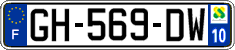 French license plate, SIV (ordinary)