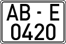 License plates of Spain, 1971 year series