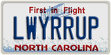 North Carolina, Vanity Plates