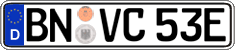 German license plate, Electric vehicles
