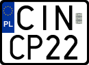 License plates of Poland, Special vehicles and motorcycles