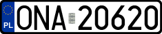License plates of Poland, Regular car plates