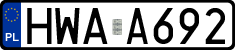 License plates of Poland, Authorities