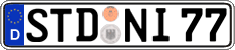 German license plate, Regular plates