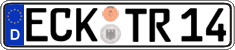 German license plate, Regular plates